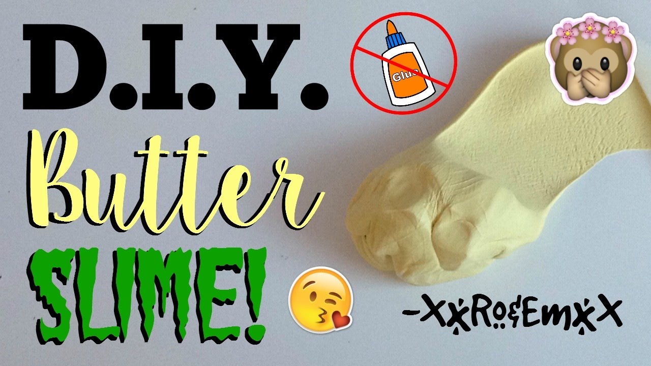 how to make butter slime without clay